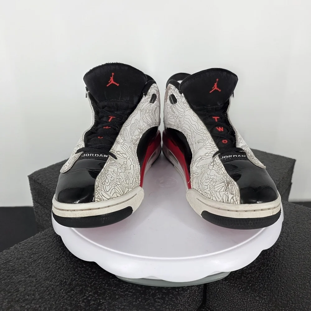 Jordan Dub Zero GS Fire Red White Black Laser Size 7Y 8.5 W Shoes DV1360-162